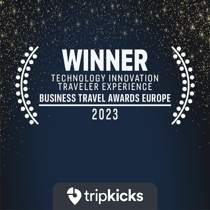 Tripkicks Winner - Business Travel Awards Europe